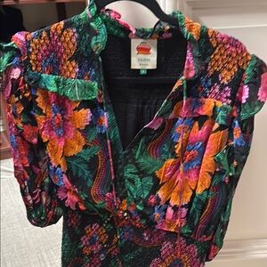 Farm Rio Women's Floral Multicolor minidress size S